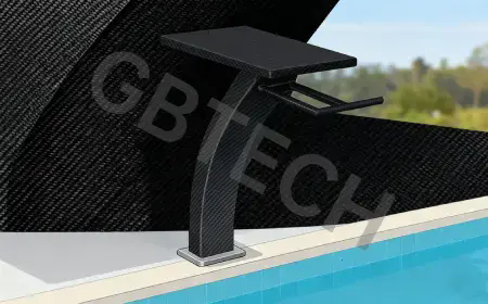 How does carbon fiber make water jumping trampolines safer and lighter?